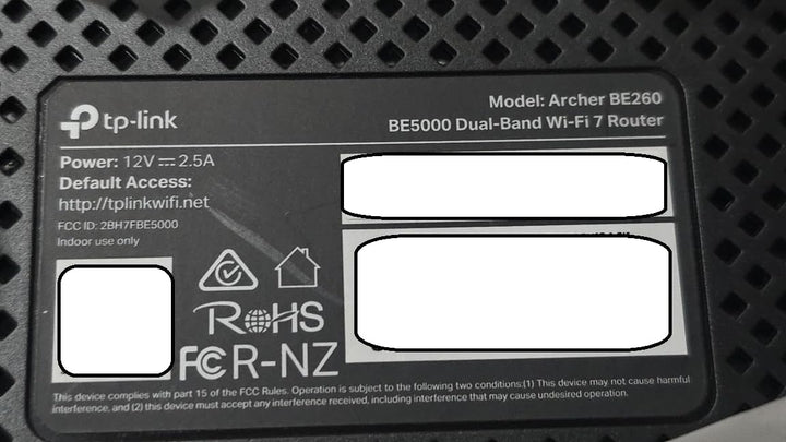 TP-Link Dual-Band BE5000 WiFi 7 Router Archer BE260 | 5-Stream 5Gbp...