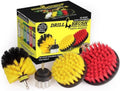 Drillbrush Juego de accesorios para cepillos de taladro, cepillo limpiador eléctrico para bañera, azulejos, ducha y lechada, cepillos de limpieza domésticos multiusos para taladro, cepillos de