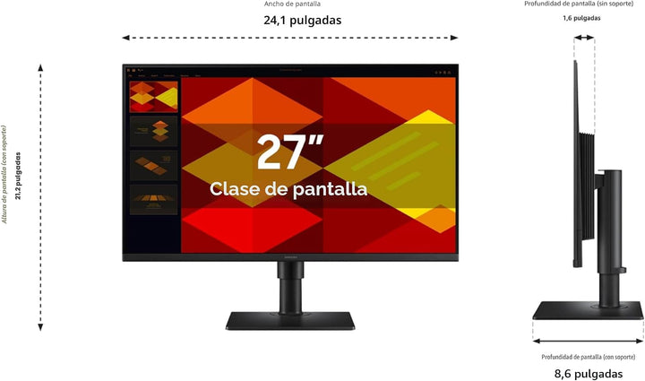 Samsung 27" (S40GD) Monitor de negocios sin bordes con panel IP...
