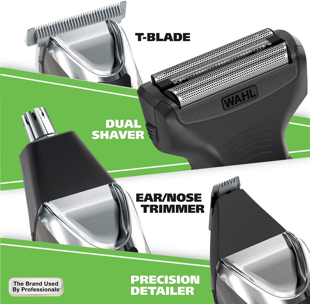 Wahl Recortadora de Barba de Acero Inoxidable con Iones de Litio 2....