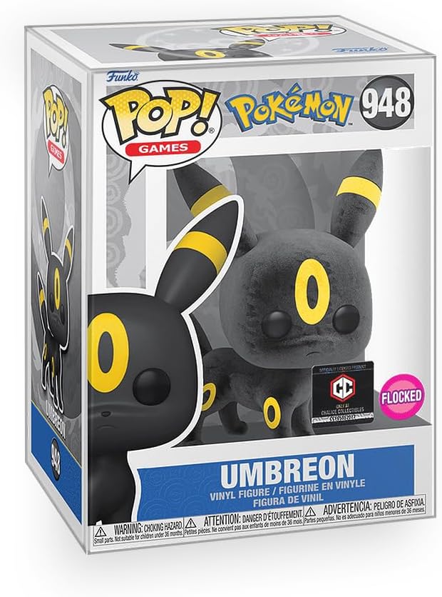 Funko Pop! Games: Pokemon - Umbreon (flocado) Edición limitada excl...