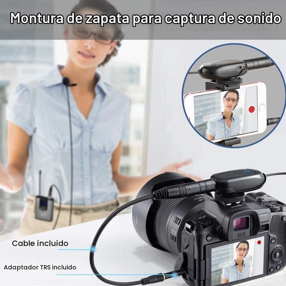 Micrófono Lavalier Inalámbrico Alvoxcon TG210