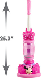 Just Play - Aspiradora de Disney Junior Minnie Mouse Twinkle Bows Play con luces y sonidos realistas, juguetes para niños de 3 años en adelante