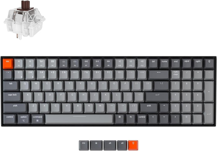Keychron K4 96% Layout 100 teclas inalámbrico Bluetooth 5.1\/teclad...