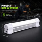 Lámpara LETOUR Luz recargable LED tubo magnético luz 4000lúmenes 5200mAh 5 niveles de atenuación linterna de camping USB recargable luces portátiles con 2 imanes de duración durante 60 horas