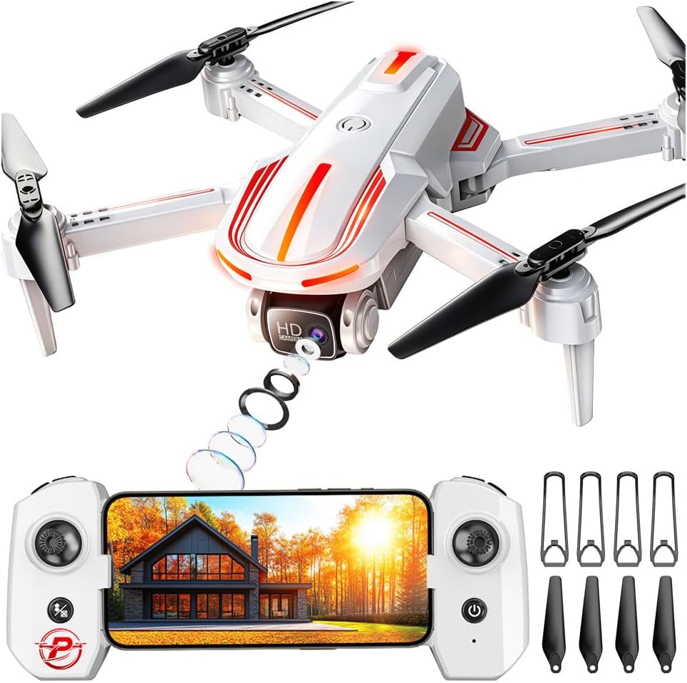 Pallton Drone con cámara para adultos y principiantes, cuadricóptero RC