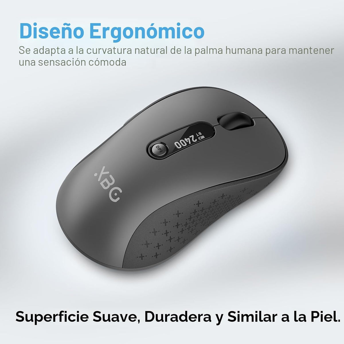XBG Ratón Bluetooth inalámbrico B15pro, Bluetooth 5.0\/4.0 y 2.4G T...