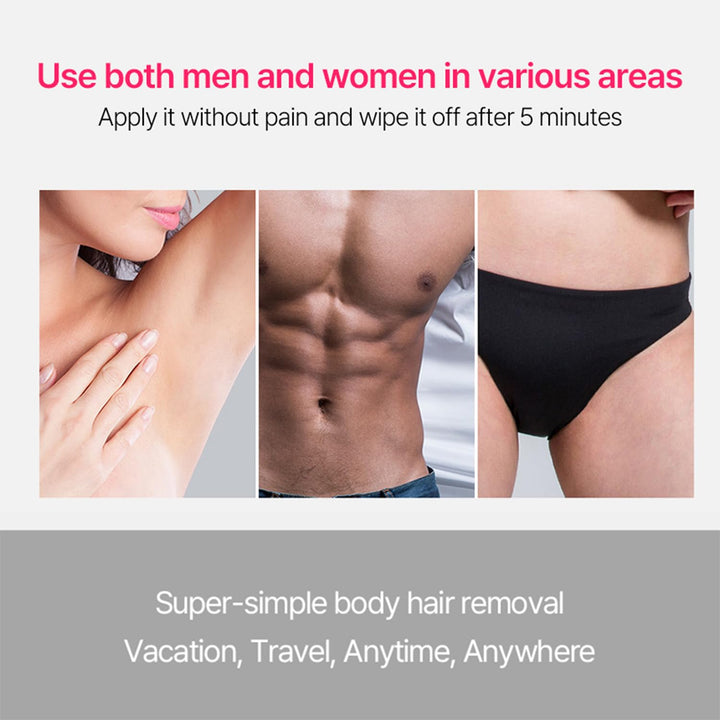 Gel depilatorio sin dolor para el área del bikini, tratamiento para...