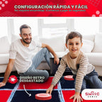 Swooc Games® - Juego de Damas Gigantes Vintage 2 en 1 y Tic Tac Toe con Tapete (4 pies x 4 pies) - Lona 100% Lavable a Máquina - Juegos Gigantes al Aire Libre para Niños - Juego de Patio para Niños