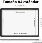 TOHETO Almohadilla de luz recargable A4 para pintura de diamantes, caja de luz de rastreo ultra brillante para dibujar, caja de luz inalámbrica para rastreo y dibujo, tablero de luz de arte de