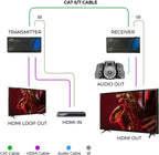 OREI Extensor HDMI HDBaseT 400ft - 4K2K@60Hz RS-232 HDR bidireccional IR