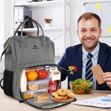 MATEIN Mochila de almuerzo aislada para mujer, mochila para laptop...