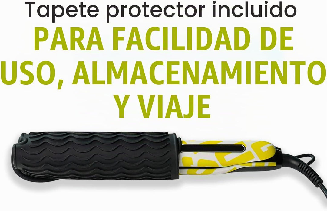 GUSSI HAIRCARE Hair Mane Squeeze - Plancha de titanio y cerámica de...