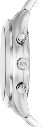 Michael Kors MK9122 - Slim Runway Reloj de Acero Inoxidable Dorado Beige con Tres Manecillas