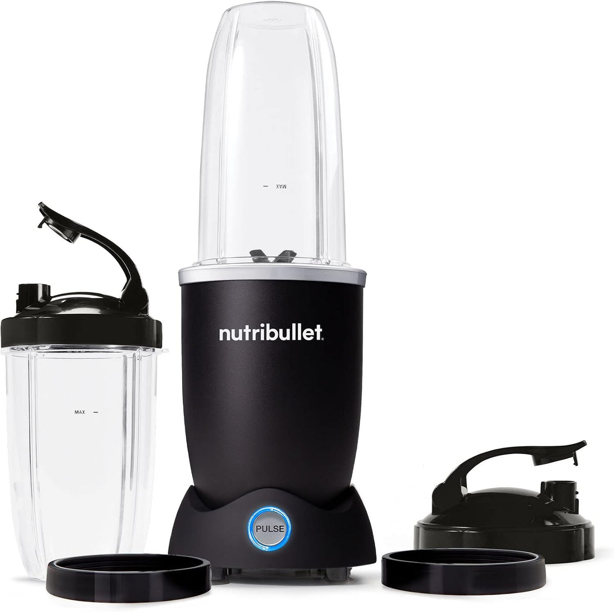 Nutribullet Pro+ - Licuadora personal, pulso, 1200 W, negro mate, N12-1001MK