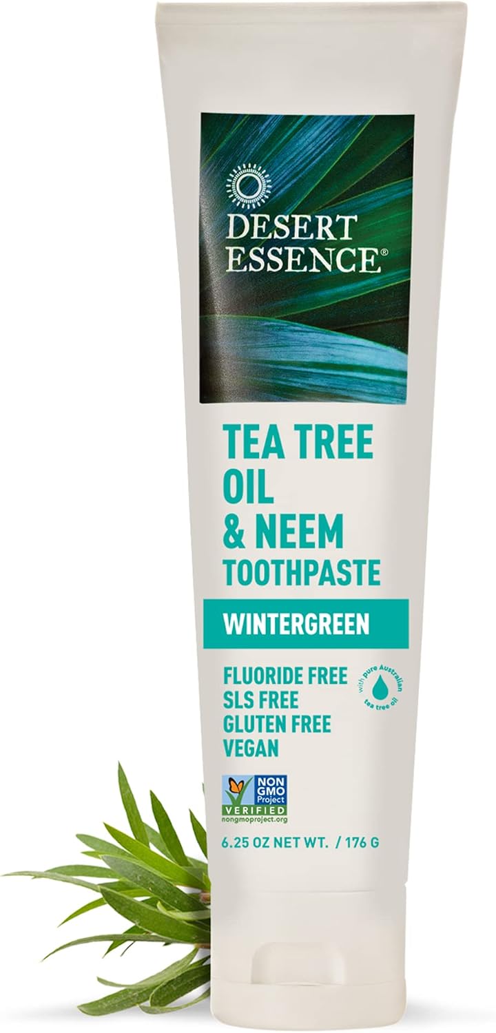 Aceite de árbol de té y pasta de dientes de gaulteria de neem (6 un...