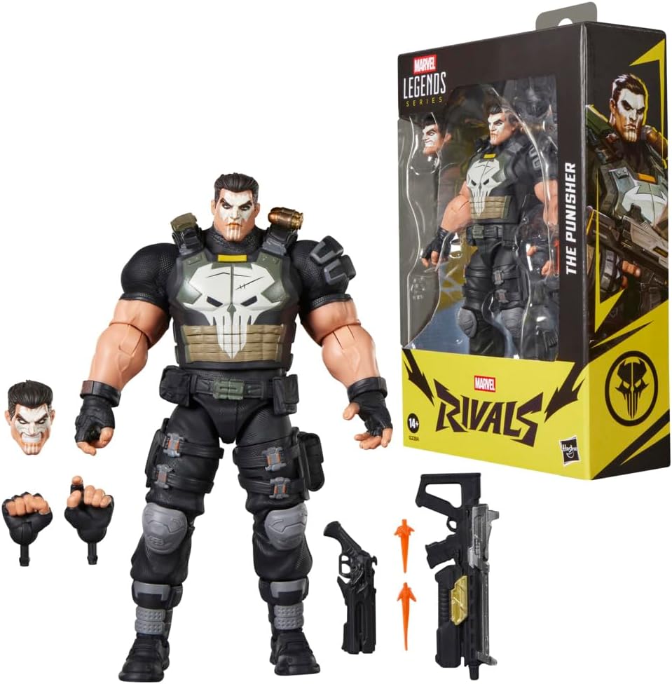 Marvel Legends Series Marvel Rivals The Punisher, figura de acción coleccionable inspirada en videojuegos de 6 pulgadas