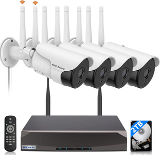 WEILAILIFE 【Antena Dual Mejorada】 Sistema de Cámara de Seguridad In...