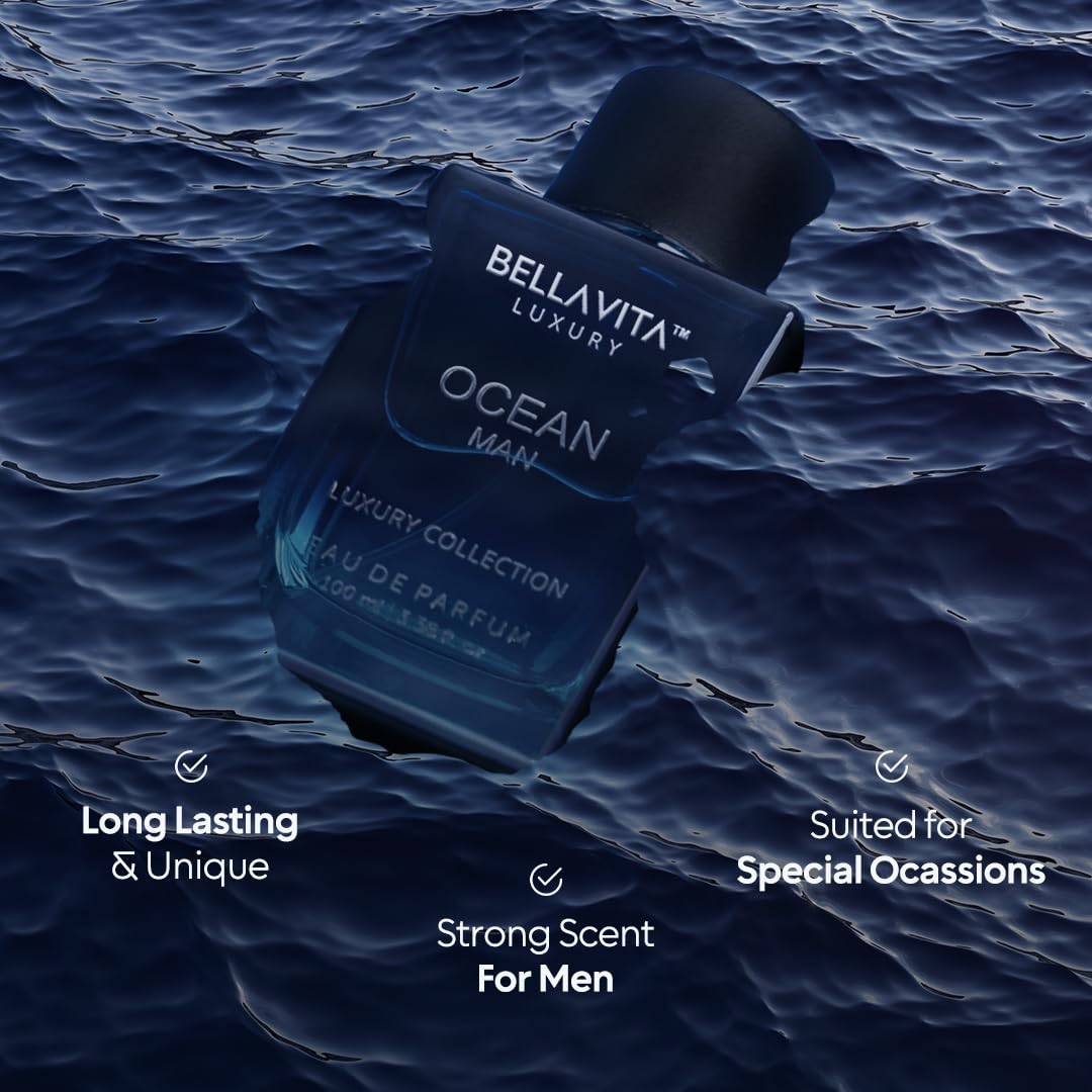 Bella Vita Luxury OCEAN Eau de Perfume para Hombre (100ml) | Fragan...