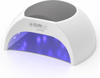 SUNUV Luz UV para esmalte de uñas de gel, lámpara de uñas LED UV co...
