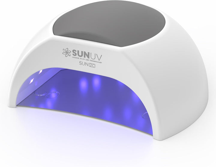SUNUV Luz UV para esmalte de uñas de gel, lámpara de uñas LED UV co...