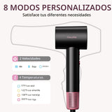 Secador de pelo iónico con difusor y concentrador, secadora de alta...