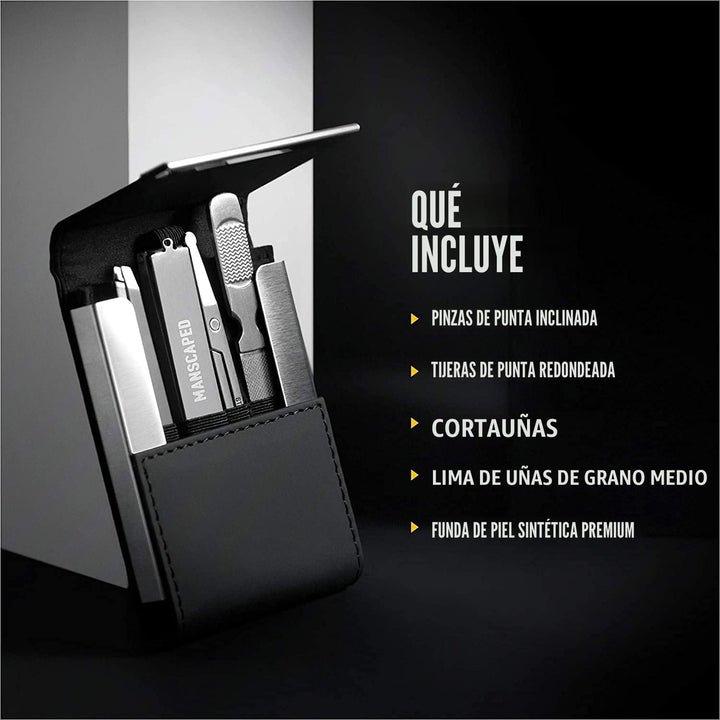 MANSCAPED® Shears 2.0 - Kit de uñas de acero inoxidable templado pa...