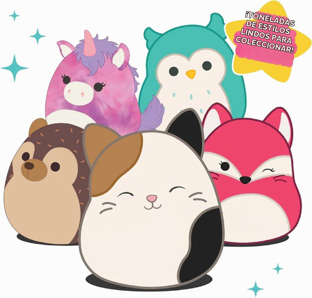 Squishmallows Mystery - Juego de 6 peluches de 10 pulgadas – Paquete oficial de Jazwares suaves y esponjosos, caja ciega sorpresa, regalo coleccionable de fiesta de cumpleaños para niños y niñas