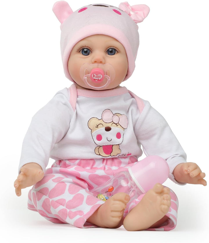 Kdudgso Muñecas Reborn Baby Girl de silicona realista de 22 pulgada...