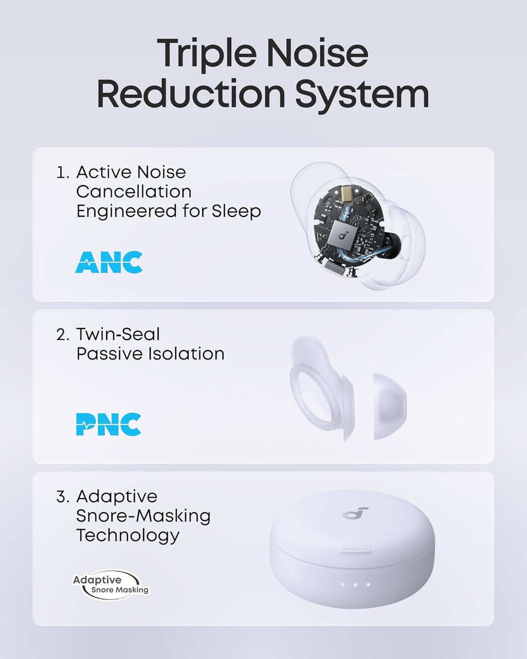 Soundcore Sleep A30 Special de Anker, auriculares para dormir, ANC,...