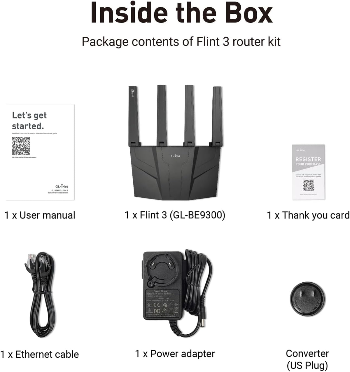 GLiNet GL-BE9300 Router WiFi 7 de tres bandas enrutador