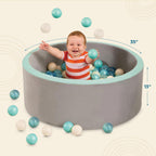 B. toys Battat Piscina de Pelotas de Espuma Suave con 100 Pelotas Reforzadas Resistentes a Aplastamiento
