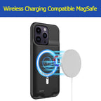Funda de batería para iPhone 13 Pro Max, mejorada de 12000 mAh, portátil, funda protectora inalámbrica de carga, compatible con iPhone 13 Pro Max (6.7 pulgadas) funda de cargador de batería recargable
