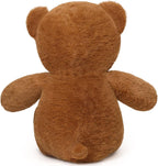 Peluche de oso de peluche 24'' pequeño juguete de felpa regalo para San Valentín Navidad Cumpleaños marrón oscuro