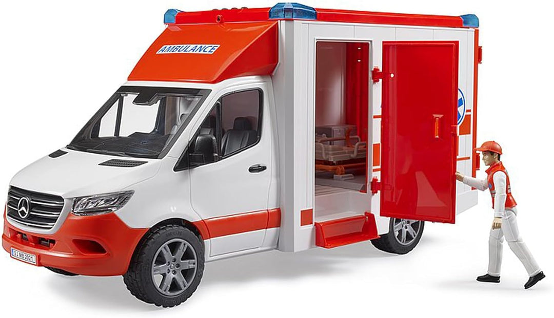Bruder 02676 MB Sprinter Ambulancia con controlador y