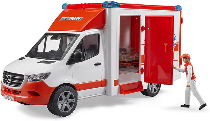 Bruder 02676 MB Sprinter Ambulancia con controlador y
