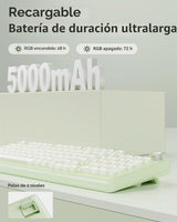 EWEADN V102 - Teclados inalámbricos, teclado para juegos de 98 tecl...