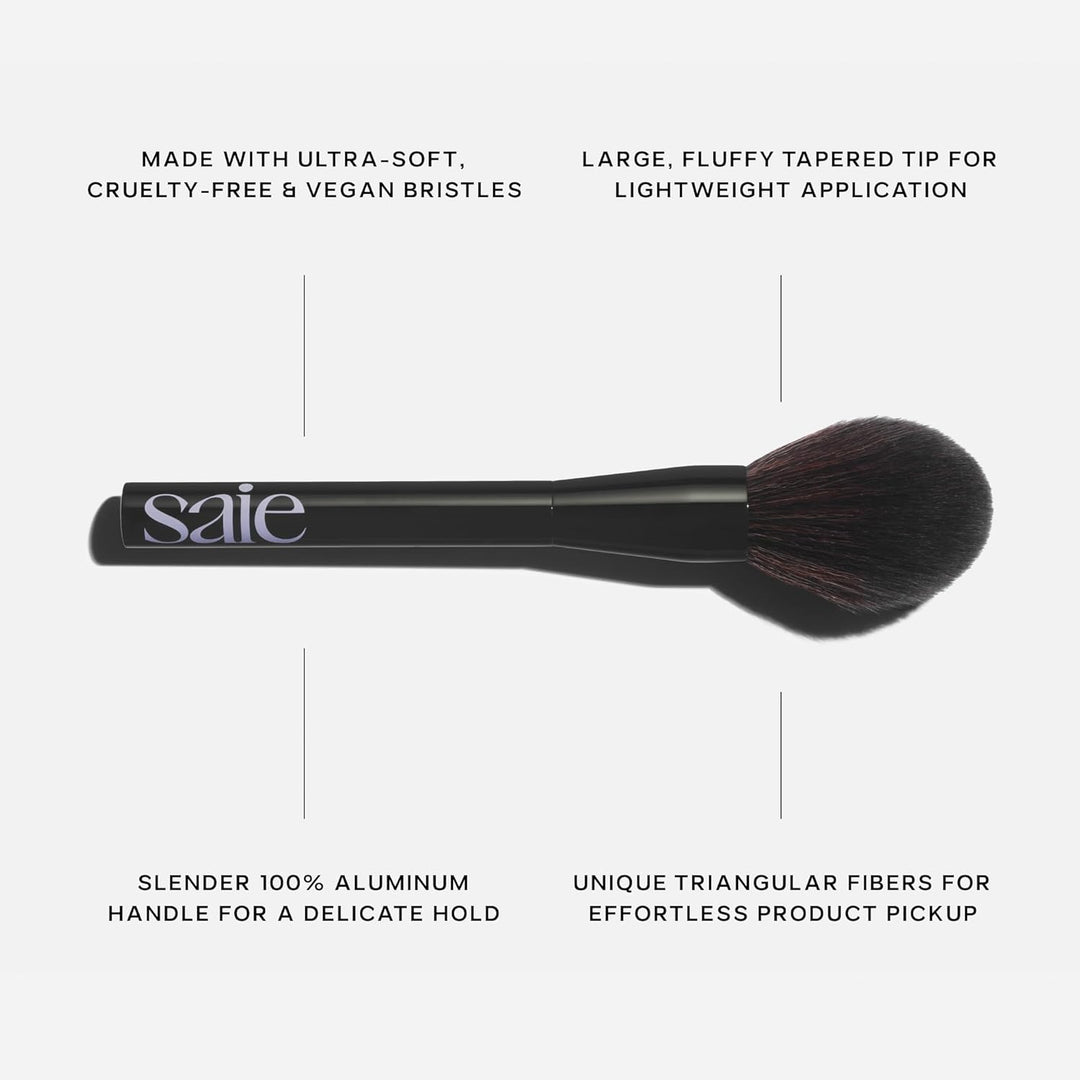 Saie - Brocha de maquillaje en polvo para todo el rostro - Brocha d...