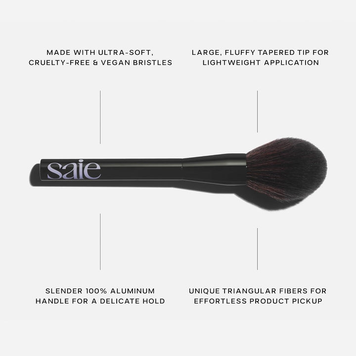 Saie - Brocha de maquillaje en polvo para todo el rostro - Brocha d...