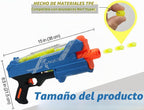 Pistola Blaster con gafas protectoras y 100 rondas para niños y niñas de hasta 110 FPS compatible con dardos Nerf Hyper Rounds, fácil de recargar, soporta hasta 50 rondas (azul claro)