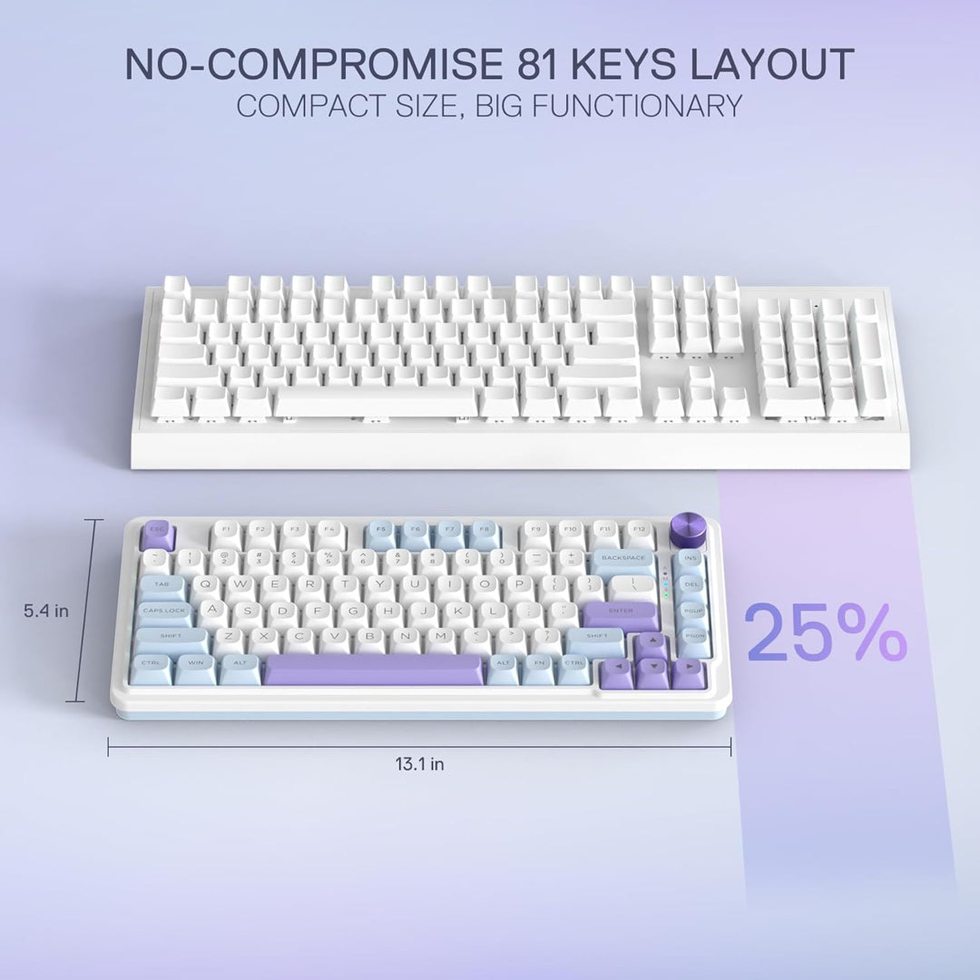 Redragon K673 MAX 75% teclado para juegos RGB inalámbrico con junta...