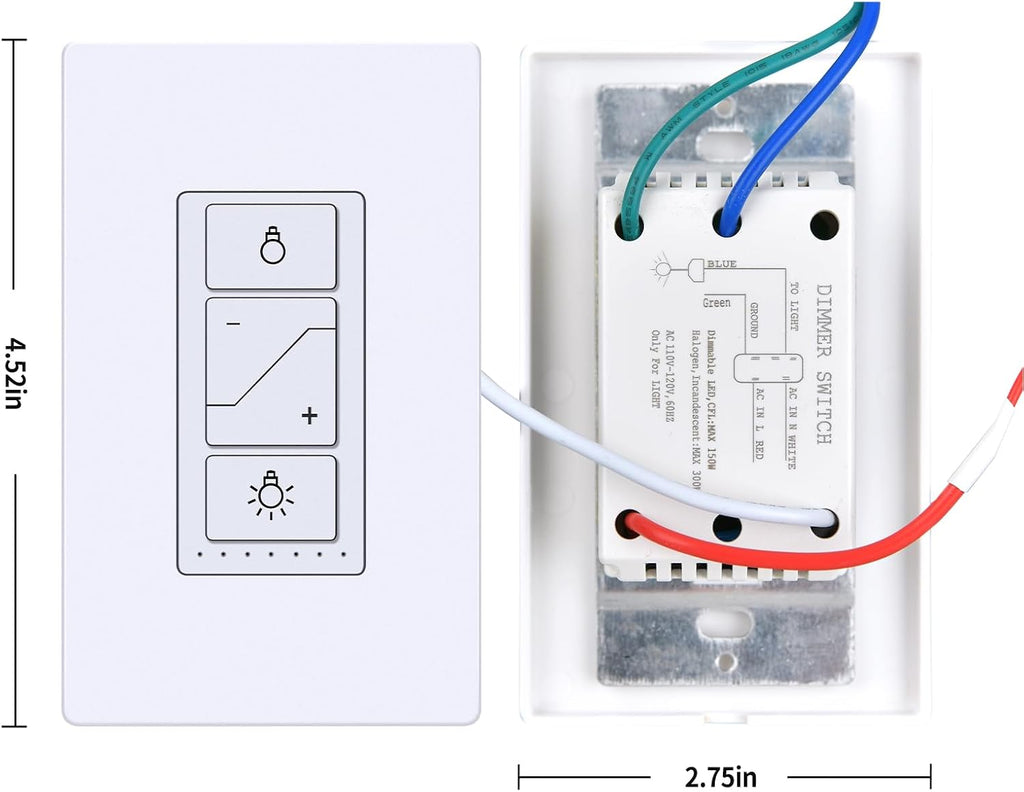 Nuevo interruptor de atenuación inalámbrico, interruptor de luz remoto de