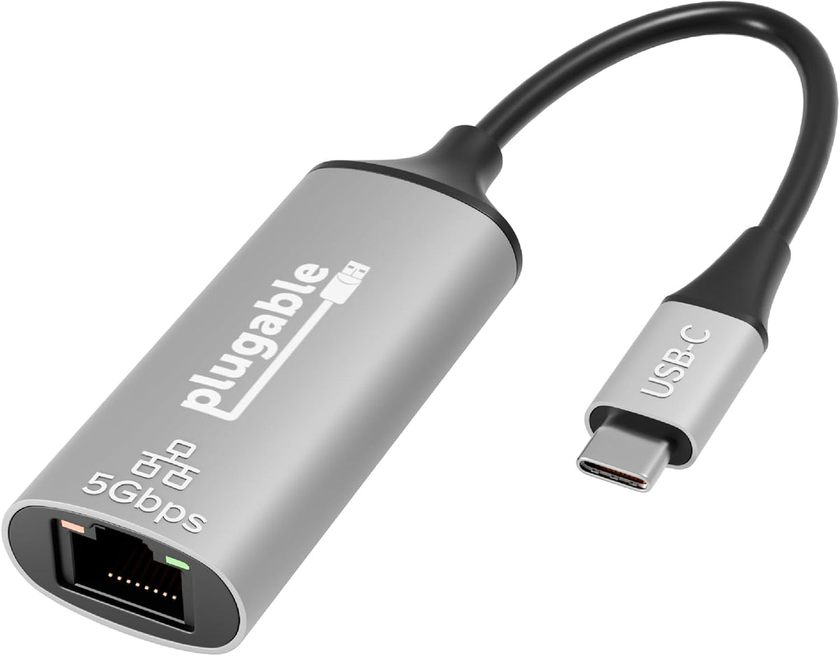 Adaptador USB-C a Ethernet de 5 Gbps enchufable, conectar y usar Realtek