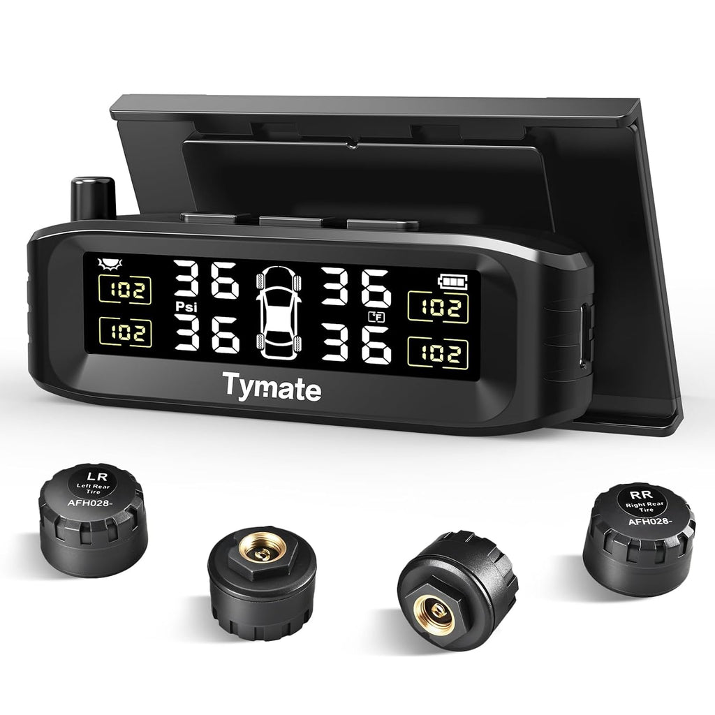 Tymate TM8 RV Sistema de monitoreo de presión de neumáticos, TPMS Set de 4