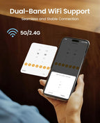 oneisall Alimentador automático para gatos 5G WiFi para 2 gatos