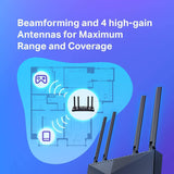 TP-Link Enrutador WiFi 6 AX1800 - Enrutador WiFi inteligente (Arche...