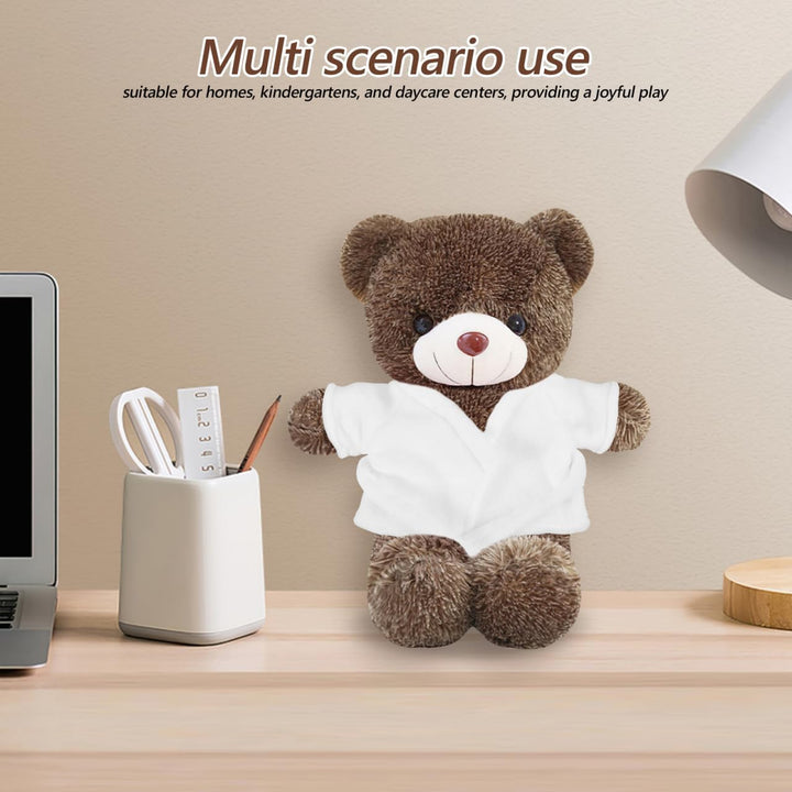 Wakauto Juego de ropa de peluche de mini oso para muñecas