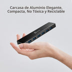 j5create, JUH377, hub USB 3.0 de 7 puertos, alimentado