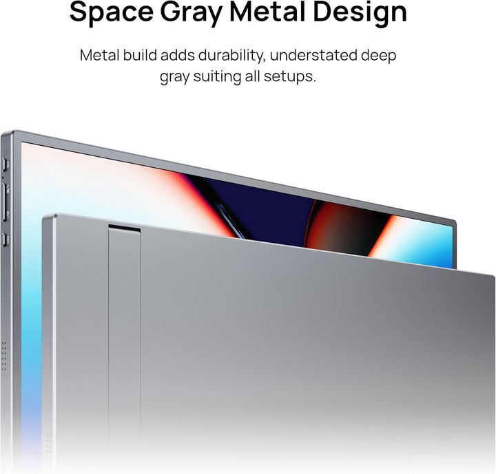 ARZOPA Monitor portátil gris de 17.3", 1080P FHD 103% sRGB IPS...