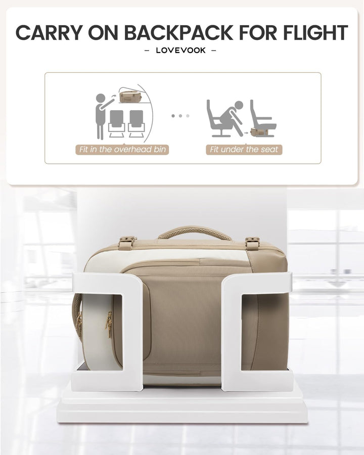 LOVEVOOK Mochila de viaje de 50L para mujeres y hombres, mochila gr...